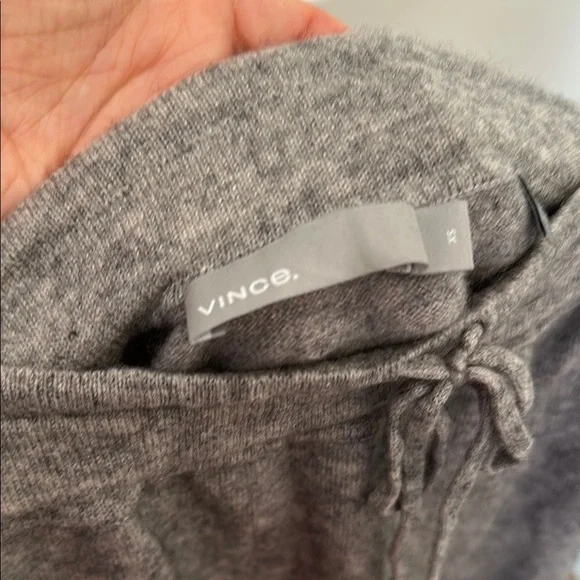 Vince Gray Wool Cashmere Pencil Skirt Knee-Length - Picture 4 of 6